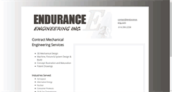 Desktop Screenshot of endurance-eng.com